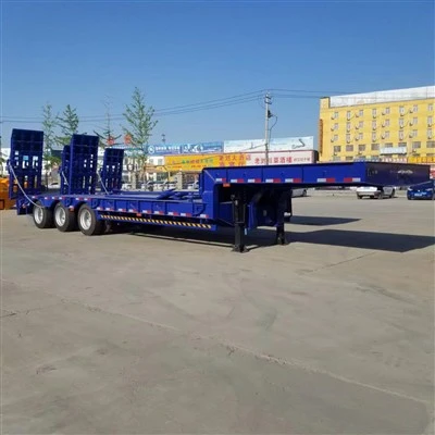Jt 40ft posuda sa niskim krevetom prikolica sa niskim krevetom jednaka širine Gooseneck Lowbay prikolice za građevinske mašine Transportna prikolica